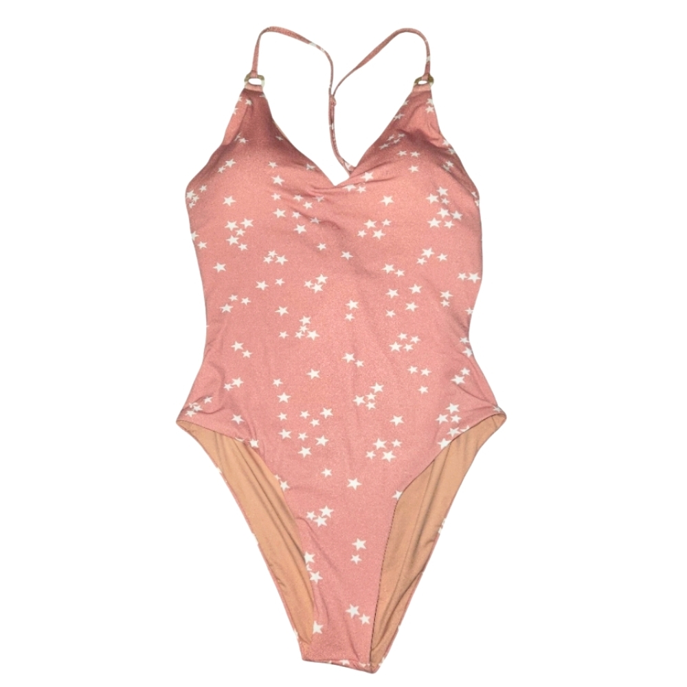 Wet Swimwear Rose Stars Pink One Piece Swimsuit